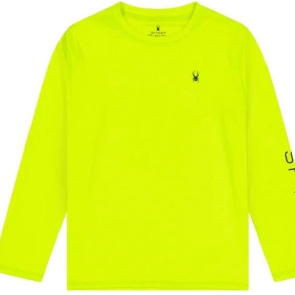 Spyder Youth Bright Green 2-piece Swim Set/ Rash Guard and Shorts | NEW/NWT!!🌊 - Picture 4 of 9